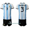 Conjunto (Camiseta+Pantalón Corto) Argentina Nicolas Tagliafico 3 Primera Equipación Mundial 2022 - Niño